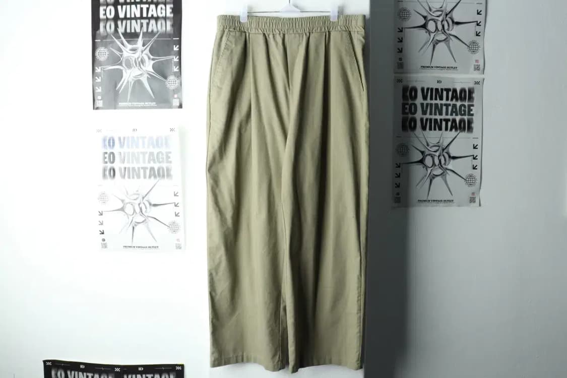 (L) 라퍼지스토어 트레이닝복 바지 카키 밴딩 린넨 마-226D 상품이미지2