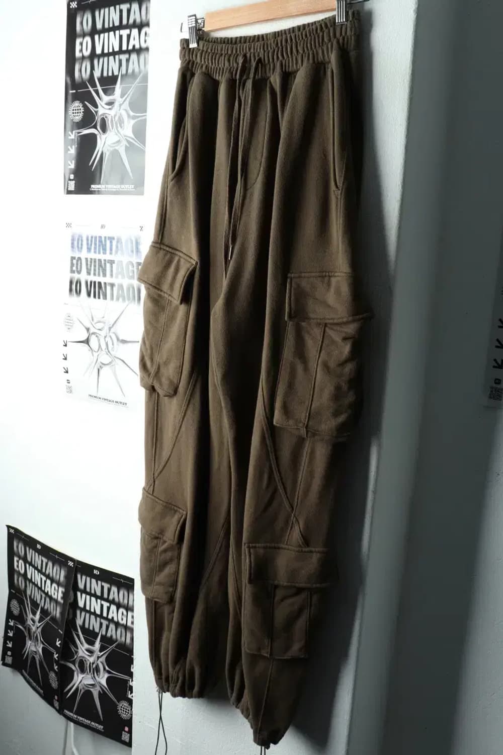 (M-L) 낫포너드 트레이닝복 바지 카고 카키 스트릿 조거-2274 상품이미지1