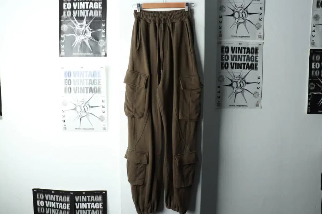(M-L) 낫포너드 트레이닝복 바지 카고 카키 스트릿 조거-2274 상품이미지2