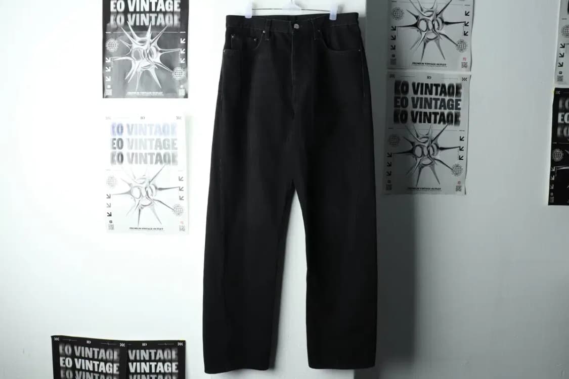 (L-XL) 토템 청바지 데님 Y2K 흑청 이태리 와이드핏-2278 상품이미지2