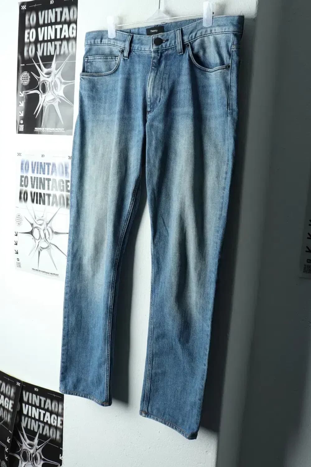 (L-XL) 띠어리 청바지 데님 연청 슬림핏-227D 상품이미지1