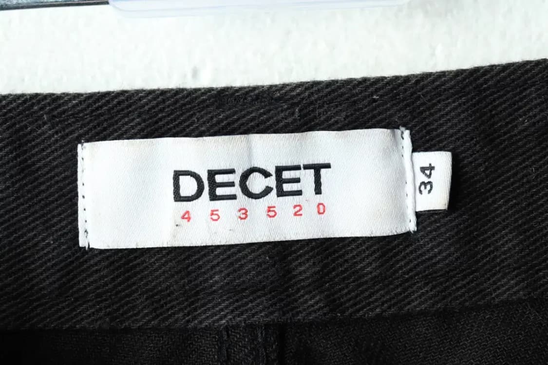 (XL) 데케트 면바지 팬츠 일자핏 블랙-227E 상품이미지6