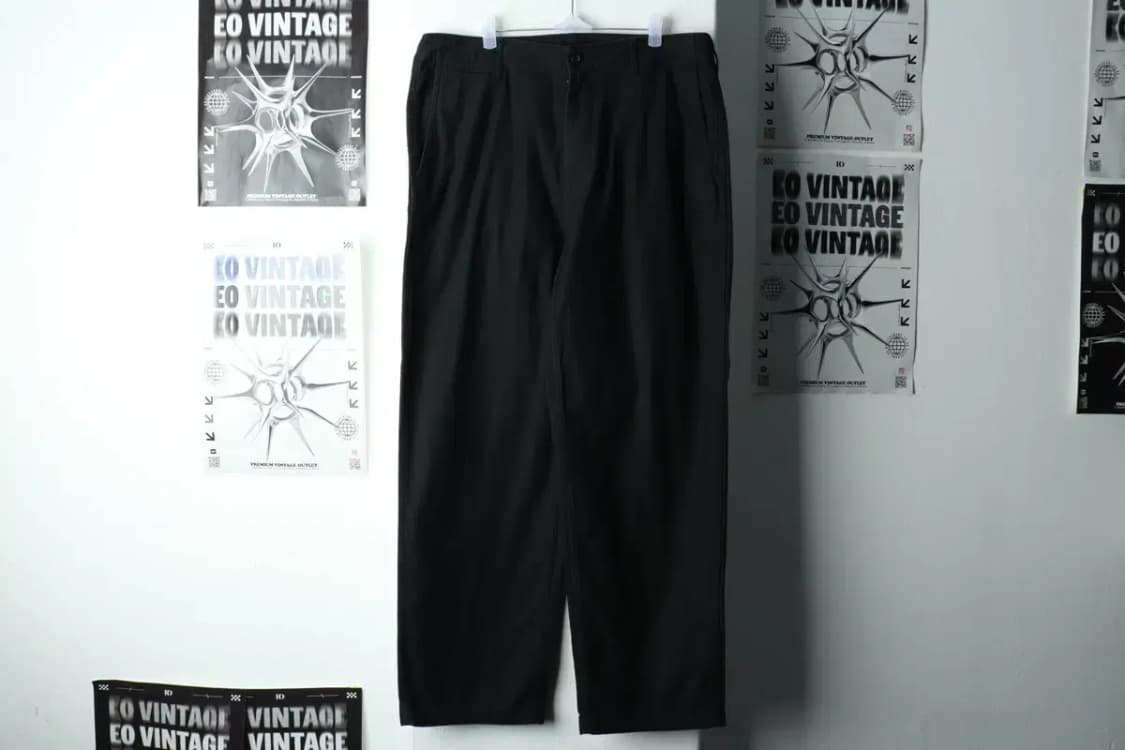 (XL) 무신사 스탠다드 면바지 팬츠 와이드 치노 블랙-227F 상품이미지2