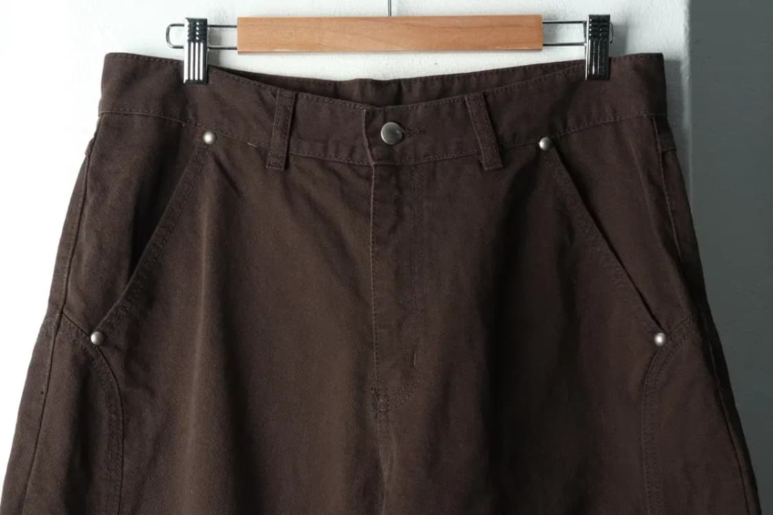 (L-XL) 제멋 면바지 팬츠 와이드 브라운 스트릿-2280 상품이미지3