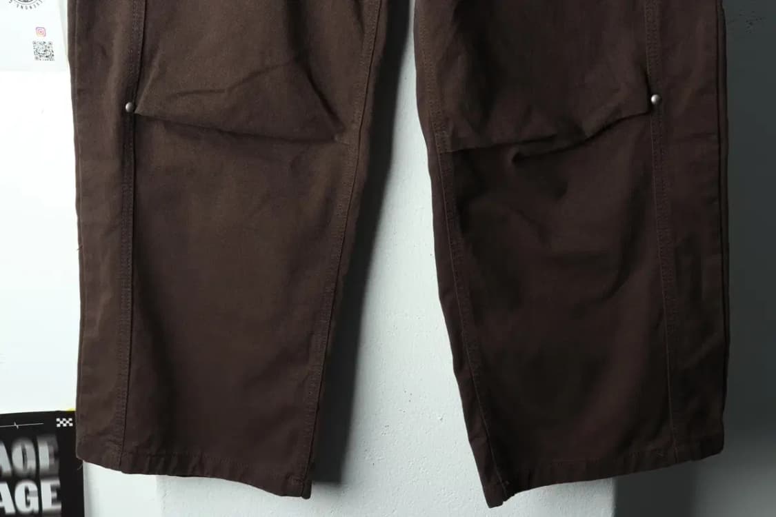 (L-XL) 제멋 면바지 팬츠 와이드 브라운 스트릿-2280 상품이미지4