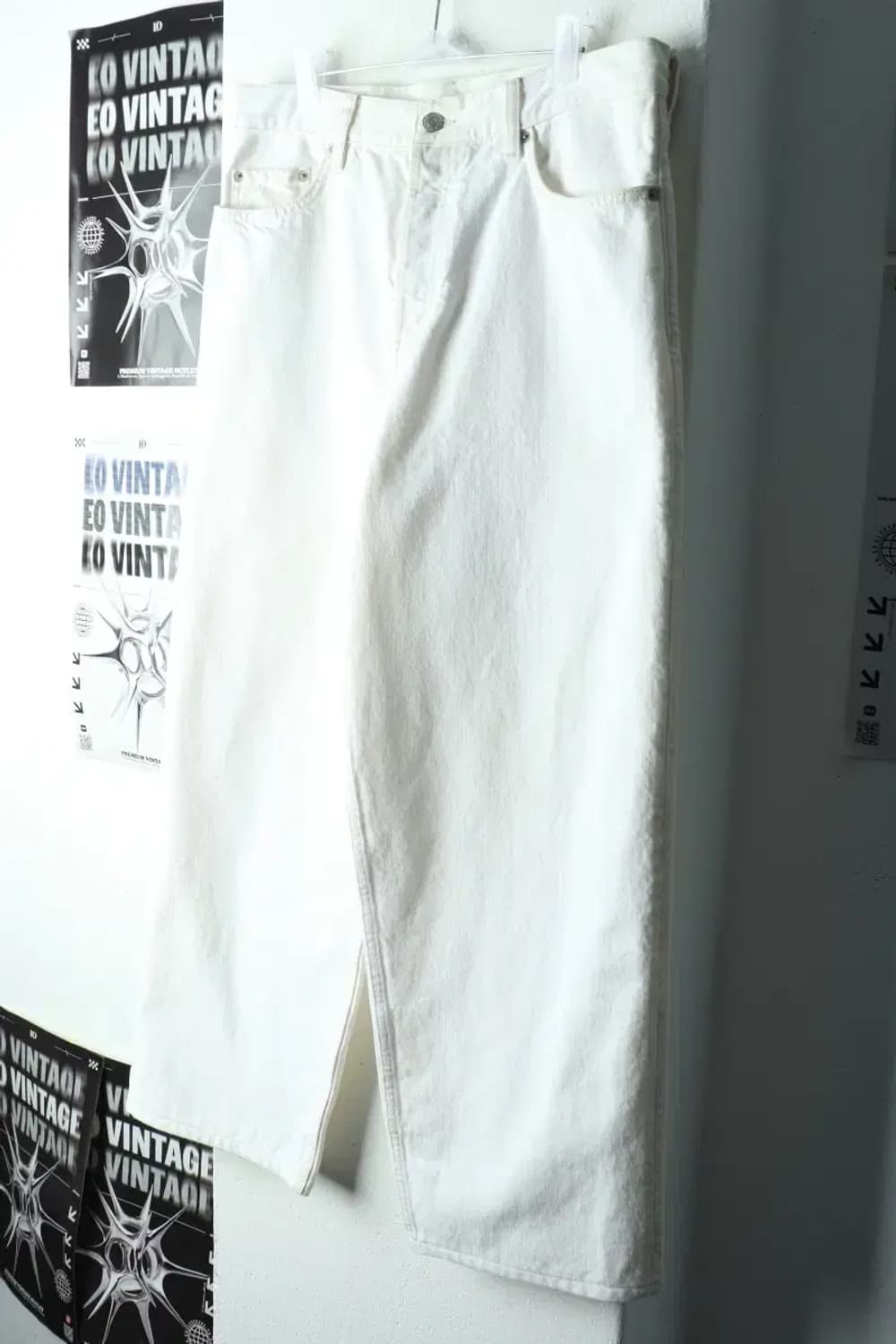 (M-L) 코스 면바지 팬츠 화이트 와이드-2282 상품이미지1