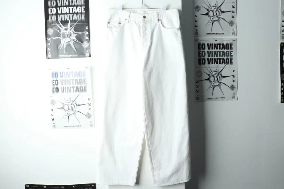 (M-L) 코스 면바지 팬츠 화이트 와이드-2282 상품이미지2