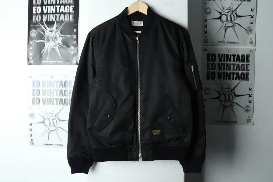 (M-L) 커버낫 집업 바람막이 점퍼자켓 항공 MA1 블랙-1627B 상품이미지2