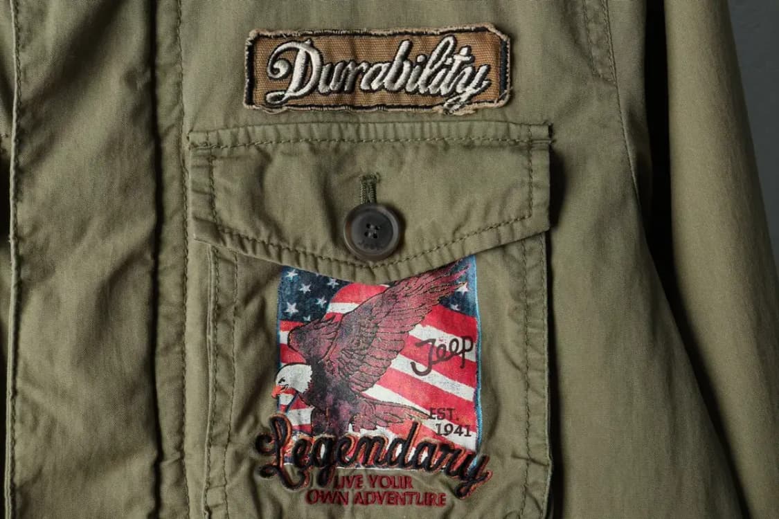 (M) 지프 집업 바람막이 점퍼자켓 야상 성조기 아메카지-1627C 상품이미지5