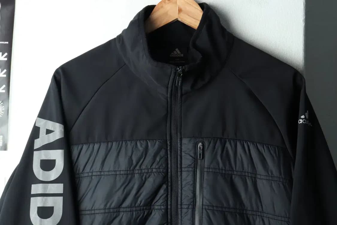 (2XL) 아디다스 집업 바람막이 점퍼자켓 빅사이즈 부분패딩-1627F 상품이미지3