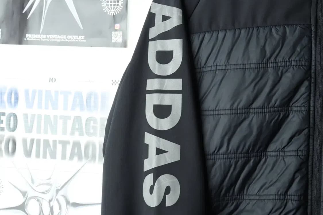 (2XL) 아디다스 집업 바람막이 점퍼자켓 빅사이즈 부분패딩-1627F 상품이미지5