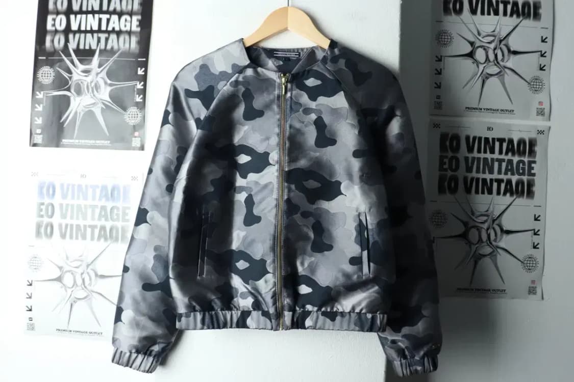 W(S) 타미힐피거 집업 바람막이 점퍼자켓 Y2K 새틴 카모-16286 상품이미지2