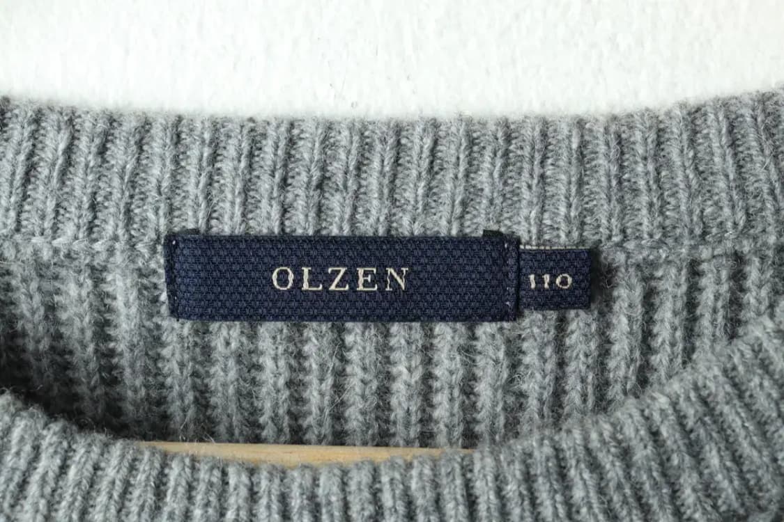 (3XL) 올젠 니트 빅사이즈 그레이 무지 울-16290 상품이미지5