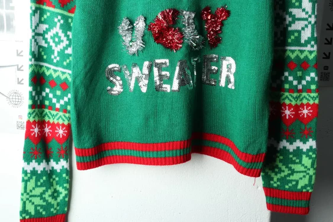 W(S) 브랜드빈티지 니트 크리스마스 방울 그린-16297 상품이미지4