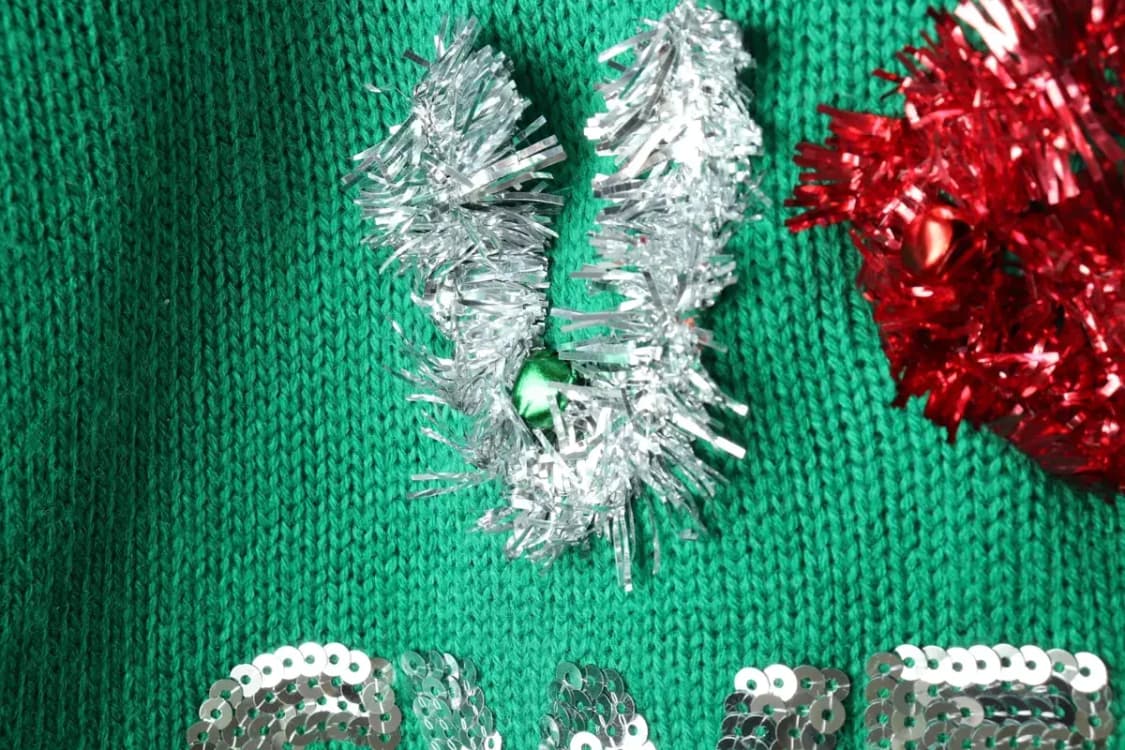 W(S) 브랜드빈티지 니트 크리스마스 방울 그린-16297 상품이미지5