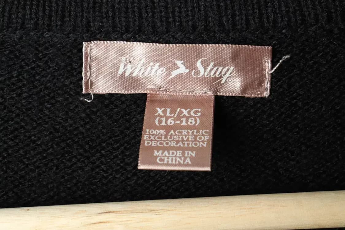 W(XL) 브랜드빈티지 니트 크리스마스 트리 블랙-16299 상품이미지6