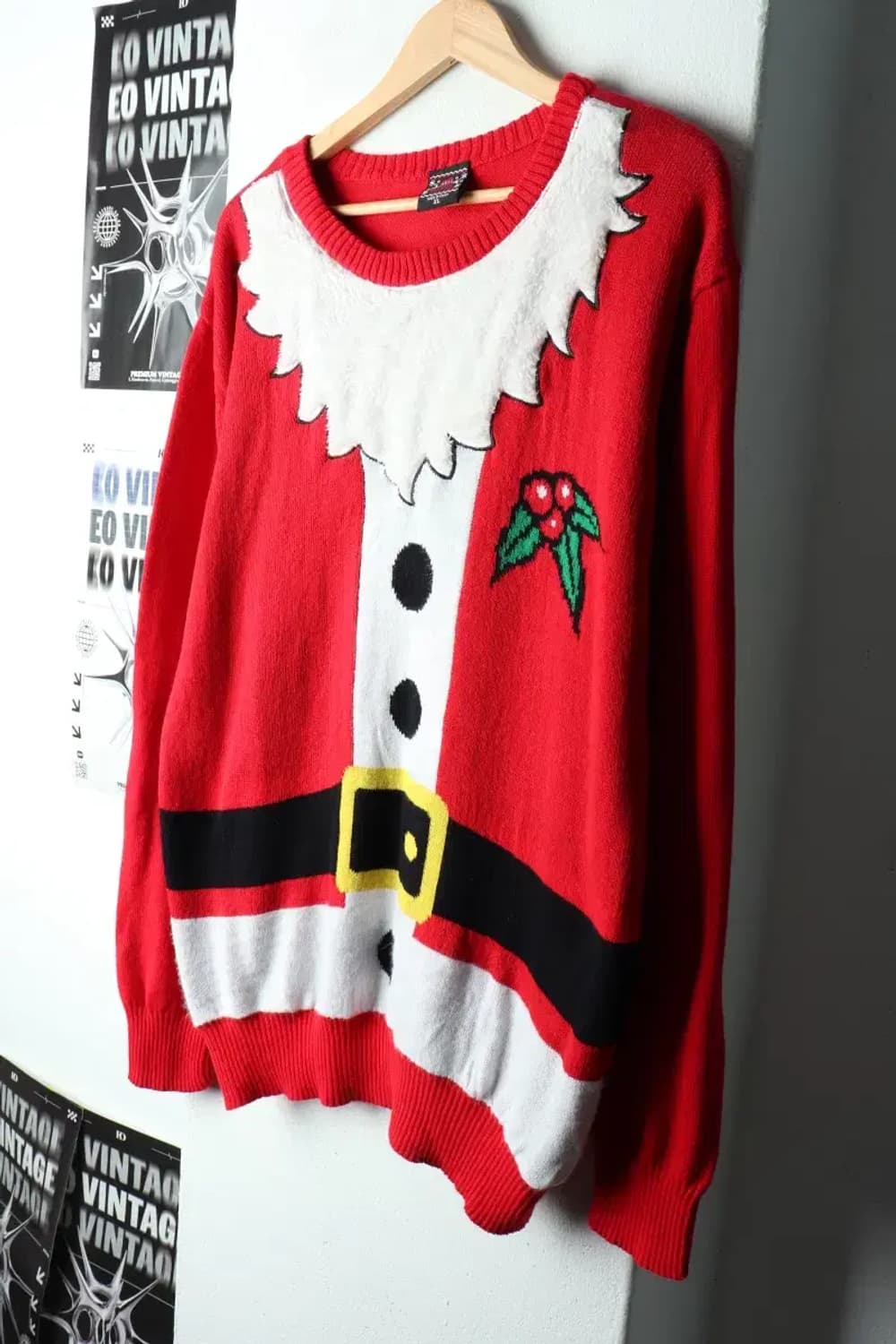 (XL-2XL) 브랜드빈티지 니트 크리스마스 산타 코믹-1629A 상품이미지1