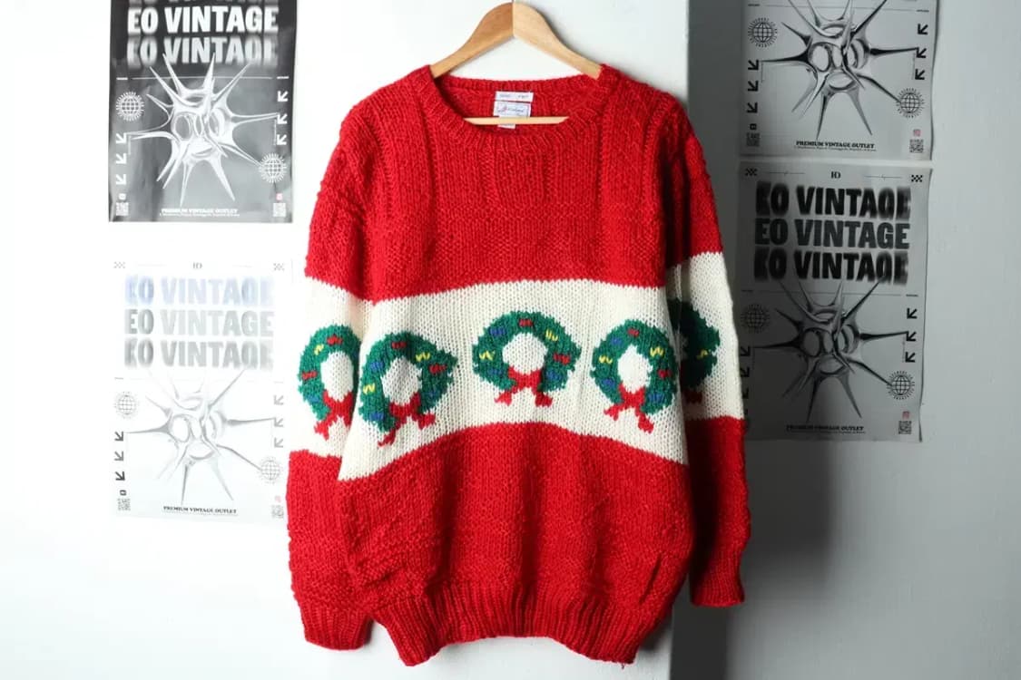(L-XL) 브랜드빈티지 니트 크리스마스 핸드메이드-1629D 상품이미지2