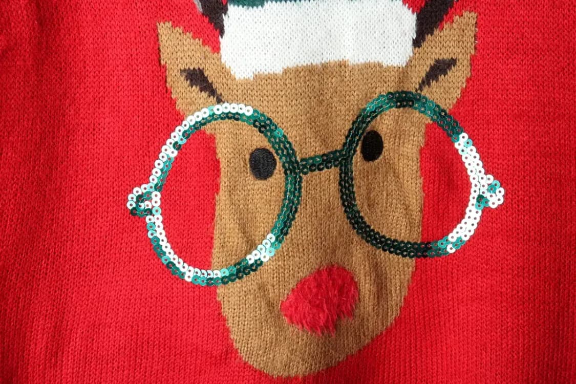 W(S-M) 브랜드빈티지 니트 크리스마스 루돌프-162A0 상품이미지5