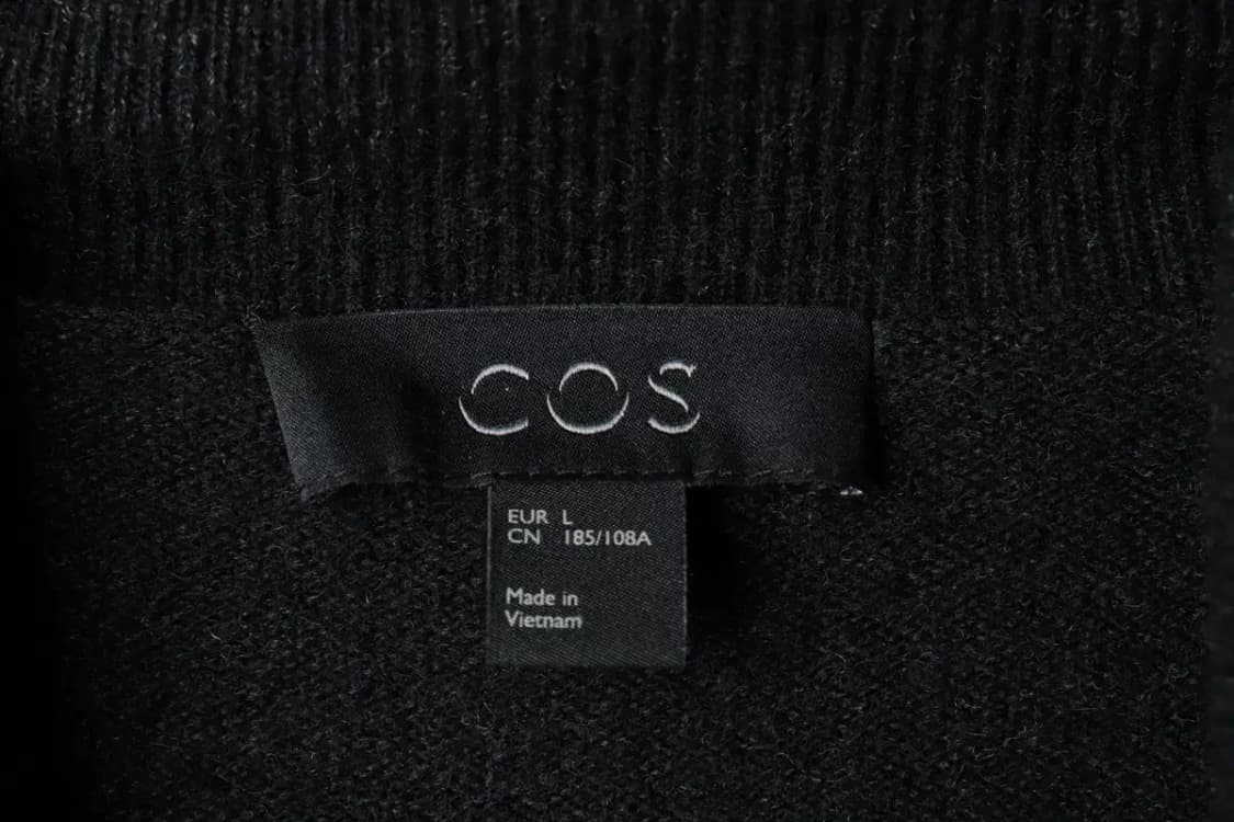 (L-2XL) 코스 니트 빅사이즈 목폴라 블랙 울-1639A 상품이미지5