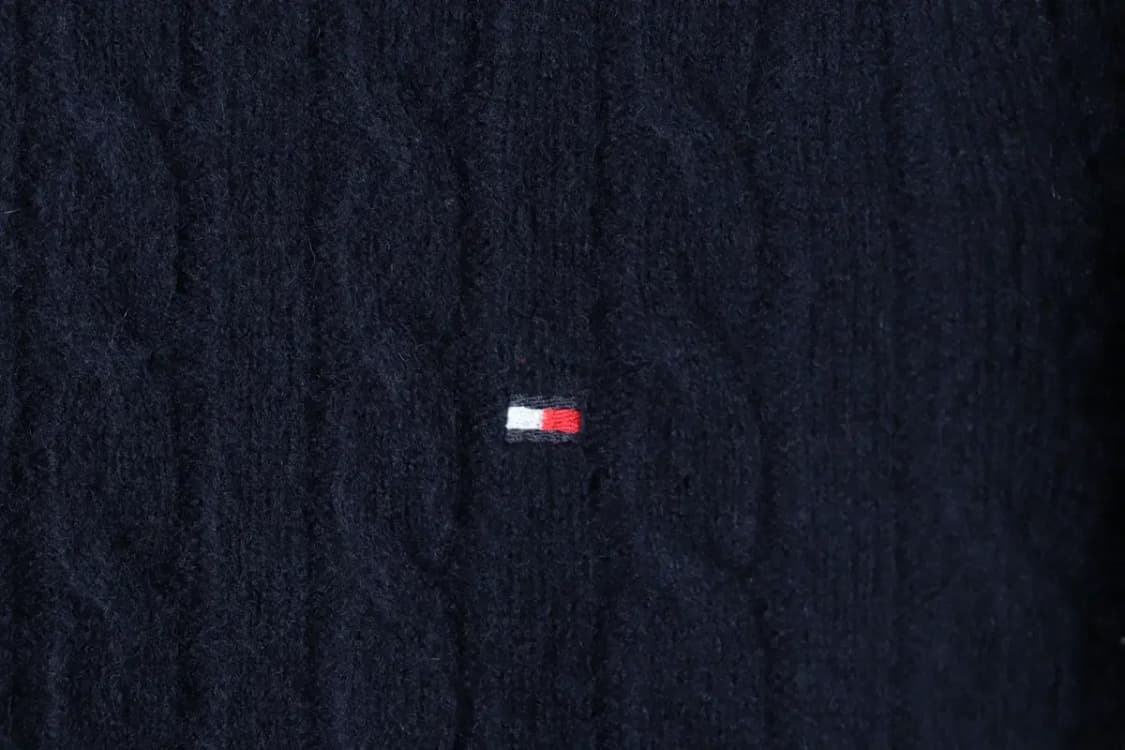 (M) 타미힐피거 니트 케이블 꽈배기 네이비-1639B 상품이미지5