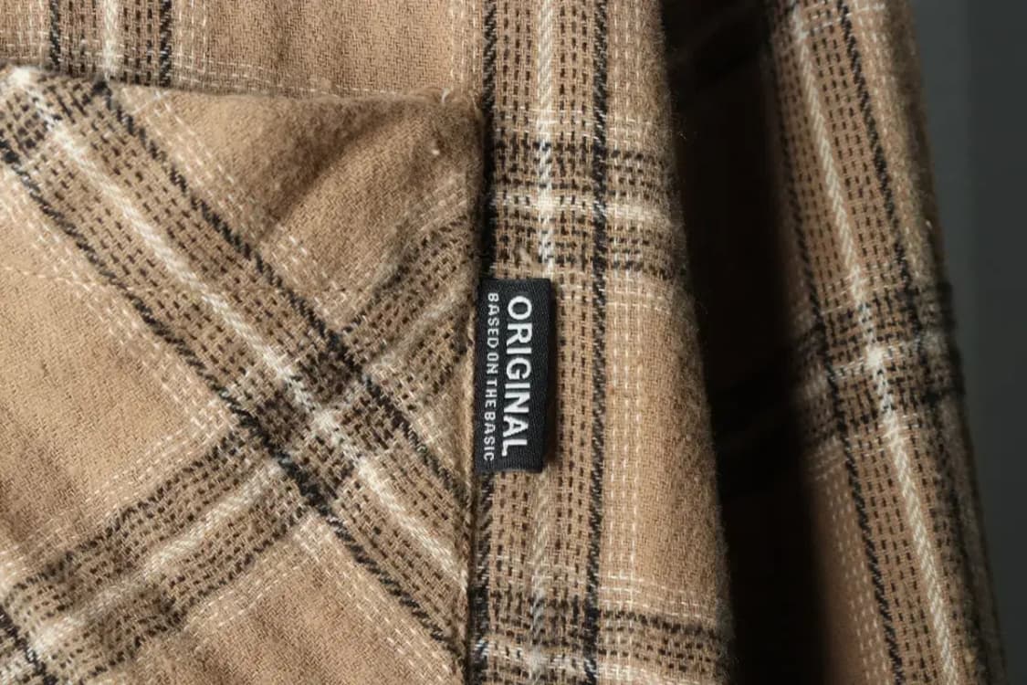 (M) 필루미네이트 셔츠 남방 체크 브라운 플란넬-1639C 상품이미지5