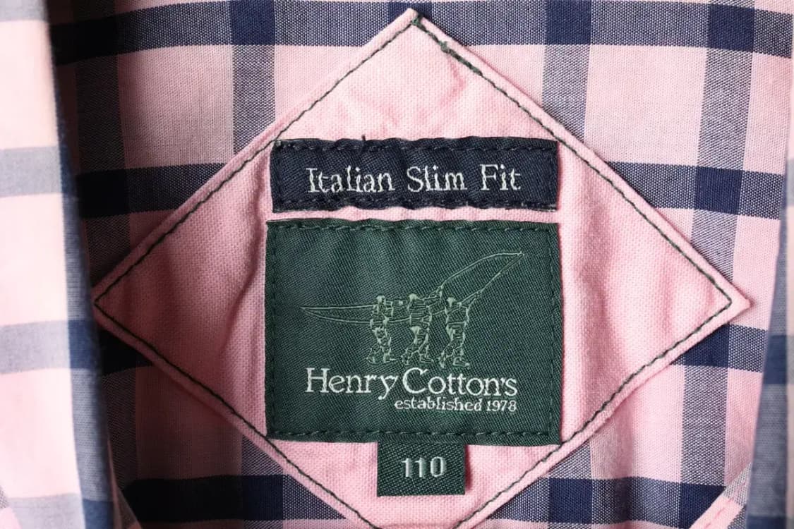 (2XL) 헨리코튼 셔츠 남방 빅사이즈 체크 핑크-1639D 상품이미지6