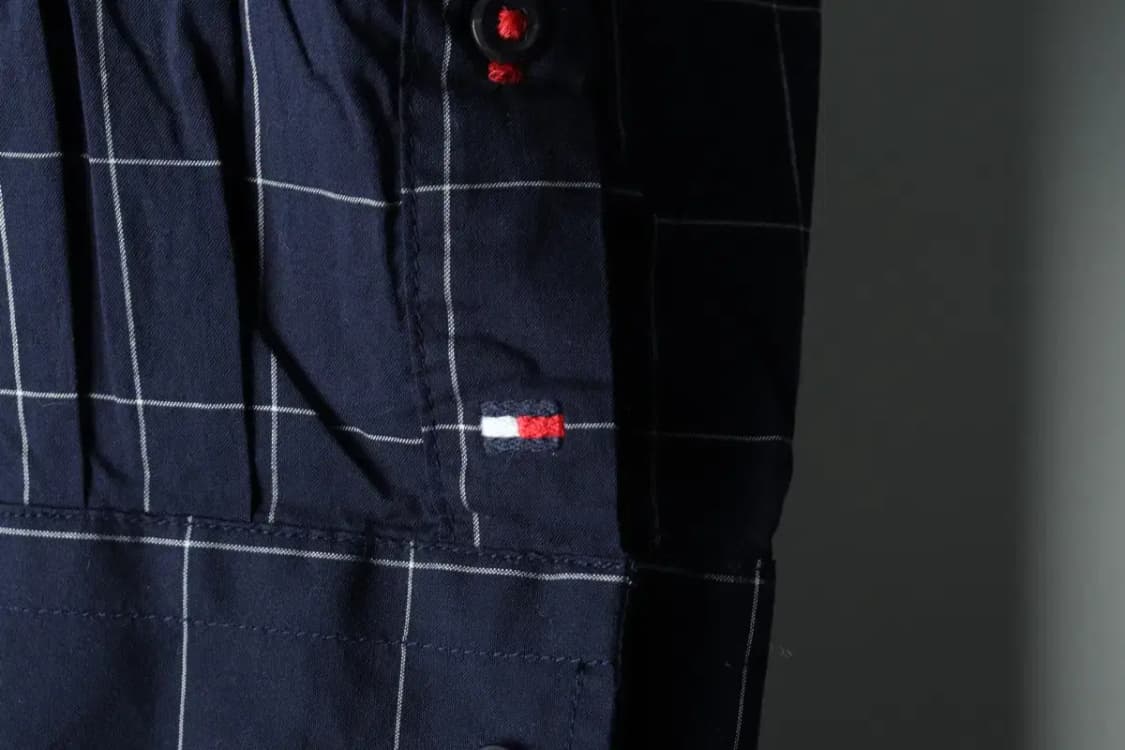 (S) 타미힐피거 셔츠 남방 체크 네이비-1639F 상품이미지5