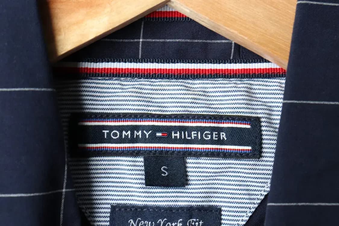(S) 타미힐피거 셔츠 남방 체크 네이비-1639F 상품이미지6