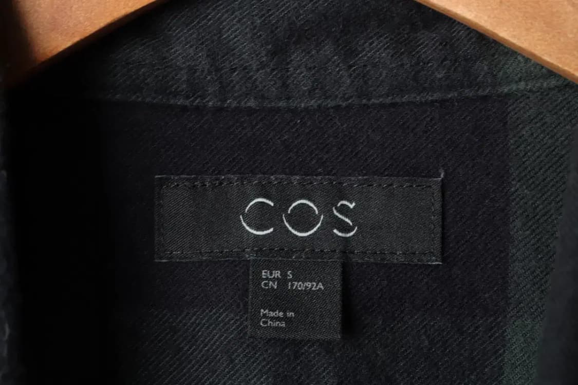 (S-M) 코스 셔츠 남방 사용감 체크 플란넬 그린-163A1 상품이미지5