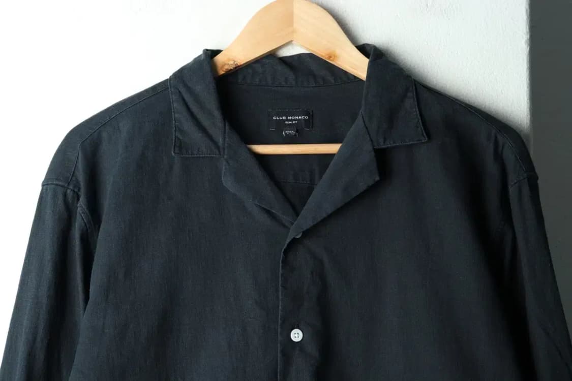 (M-L) 클럽모나코 셔츠 남방 한섬 네이비 린넨 마-163A2 상품이미지3