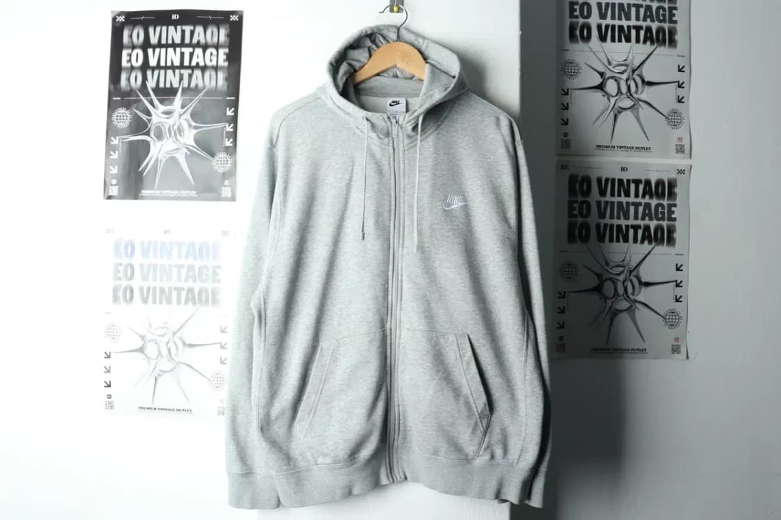 (XL) 나이키 후드집업 그레이 올드스쿨-163A3 상품이미지2