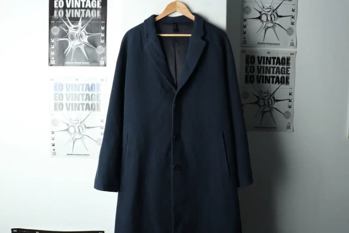 (XL) 커스텀멜로우 코트자켓 네이비 울-163A6 상품이미지2