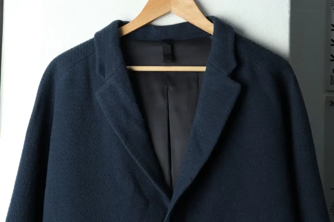 (XL) 커스텀멜로우 코트자켓 네이비 울-163A6 상품이미지3