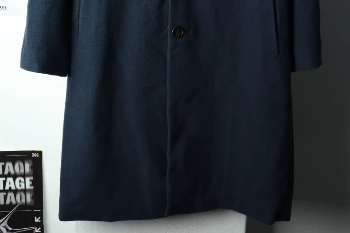 (XL) 커스텀멜로우 코트자켓 네이비 울-163A6 상품이미지4