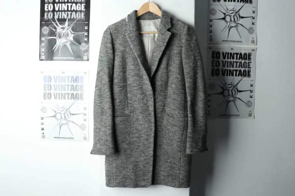 W(S-M) 주크 쥬크 코트자켓 싱글 그레이 울-163A7 상품이미지2