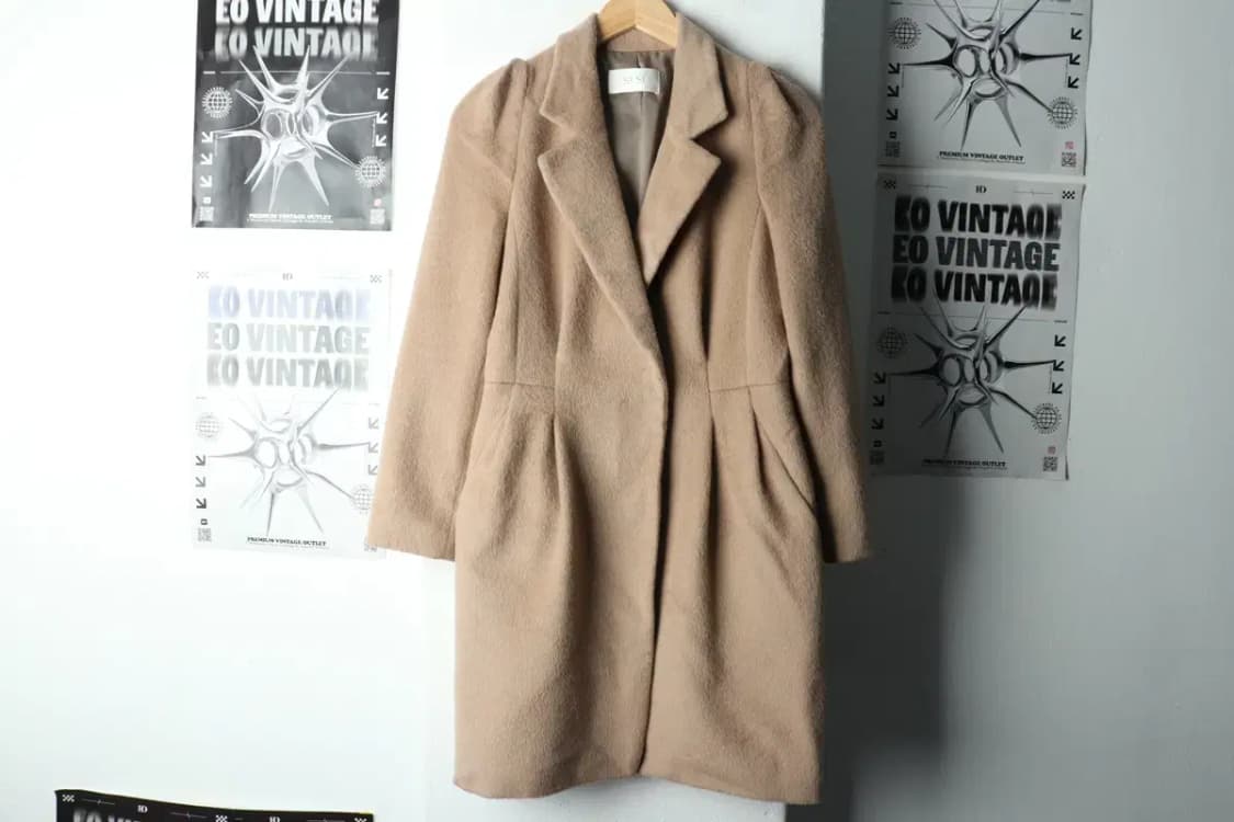 W(S-M) 코트자켓 한섬 알파카 핑크-163A9 상품이미지2