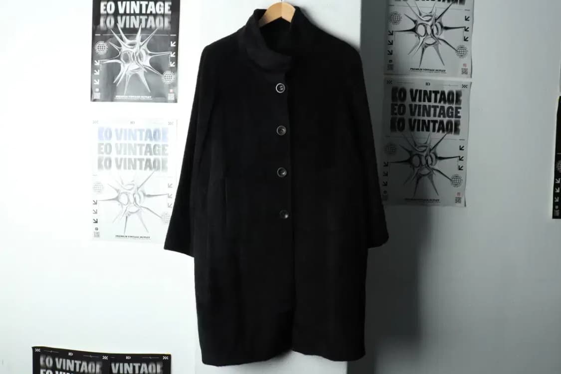 W(S-M) 마인 코트자켓 한섬 알파카 블랙-163AA 상품이미지2