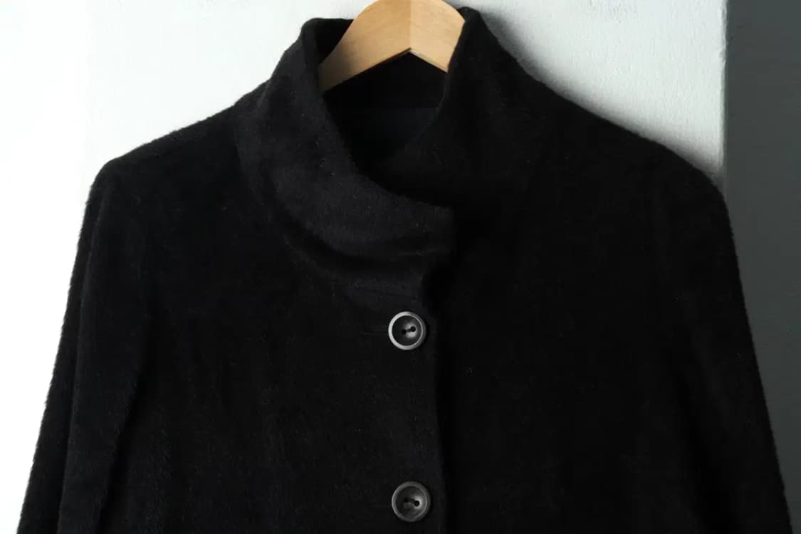 W(S-M) 마인 코트자켓 한섬 알파카 블랙-163AA 상품이미지3