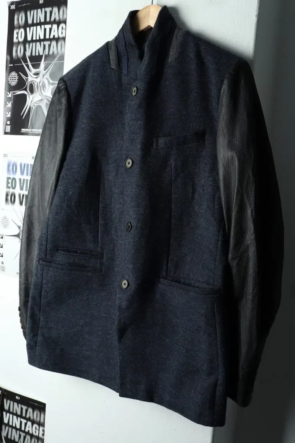 (L) 질스튜어트 코트자켓 블루 레더 울-163AC 상품이미지1