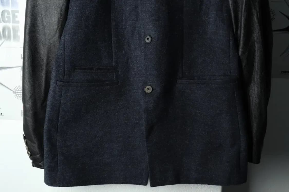 (L) 질스튜어트 코트자켓 블루 레더 울-163AC 상품이미지4