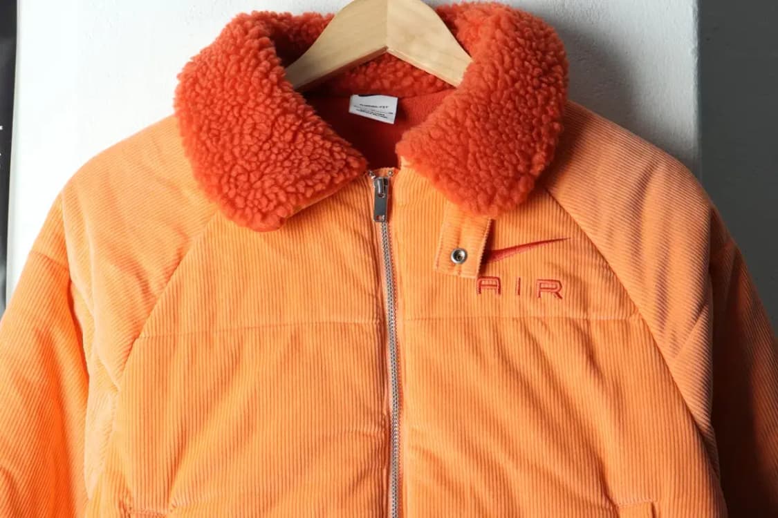 W(M-L) 나이키 패딩 점퍼자켓 써마 핏 코듀로이 크롭 키치-163AD 상품이미지3