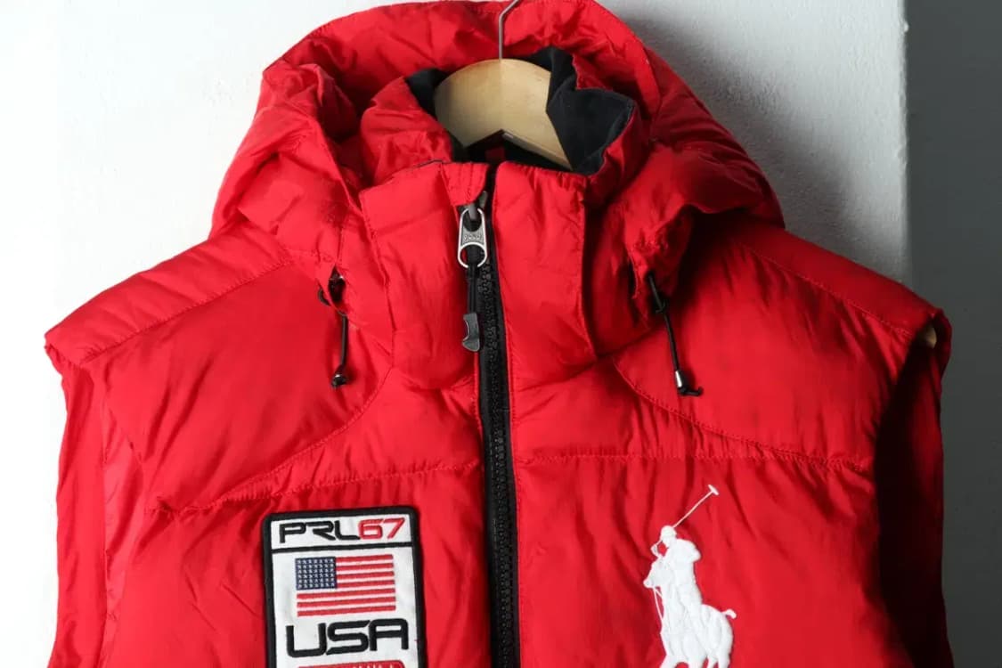 (M-L) 폴로 랄프로렌 패딩 점퍼자켓 조끼 빅포니 미국국대-163AF 상품이미지3