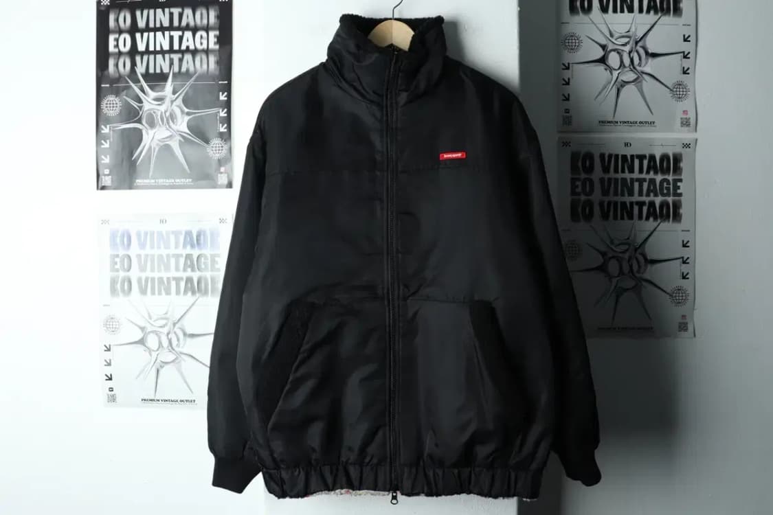 (L) 르꼬끄 패딩 점퍼자켓 리버시블 후리스 체크-163B0 상품이미지3