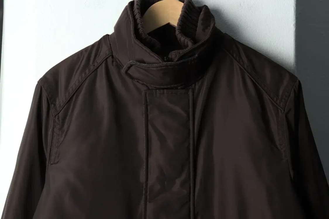 (M-L) 헨리코튼 패딩 점퍼자켓 내피 브라운 올드스쿨-163B2 상품이미지3