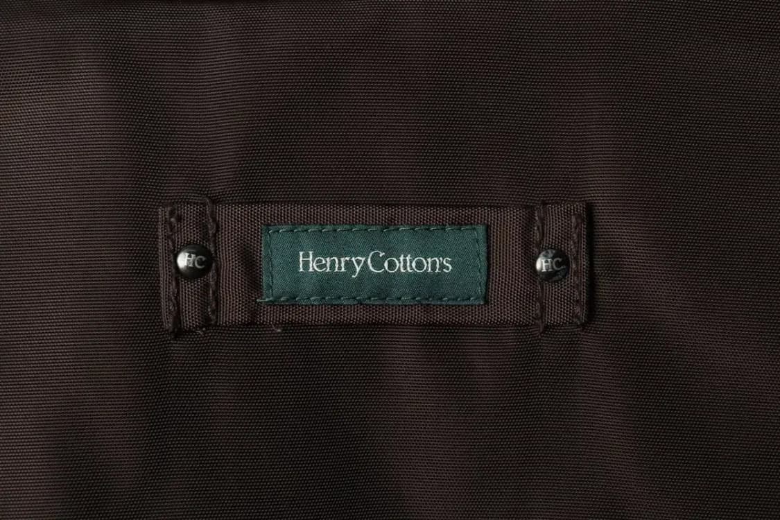 (M-L) 헨리코튼 패딩 점퍼자켓 내피 브라운 올드스쿨-163B2 상품이미지5