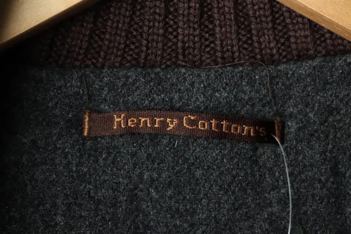 (M-L) 헨리코튼 패딩 점퍼자켓 내피 브라운 올드스쿨-163B2 상품이미지6