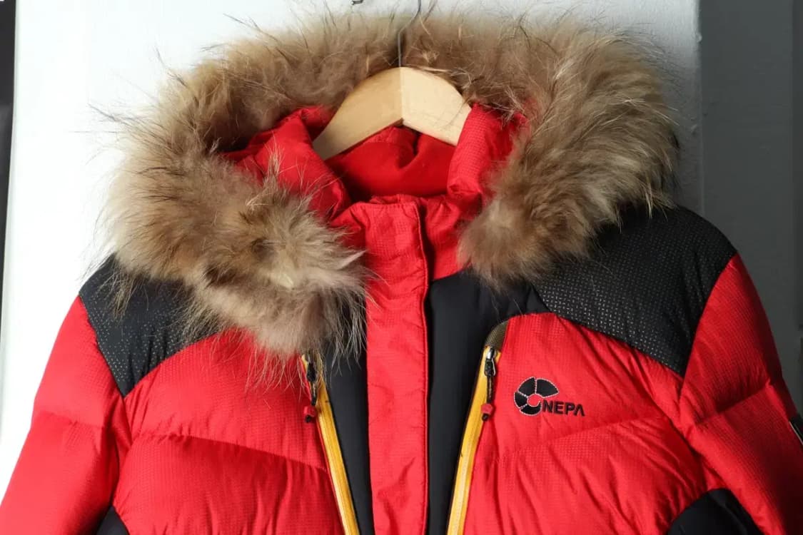 (XL) 네파 패딩 점퍼자켓 구스다운 레드 대장급 빵빵-163B4 상품이미지3