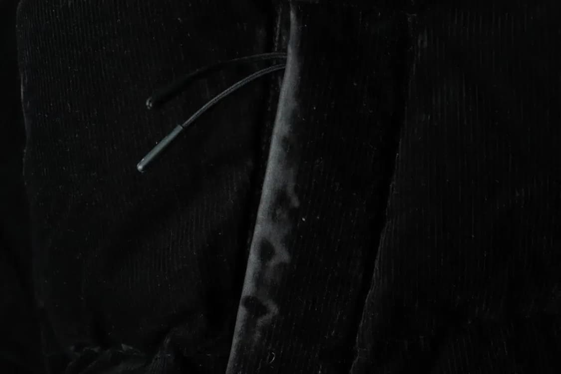 (L-XL) 커버낫 패딩 점퍼자켓 코듀로이 덕다운 블랙 푸퍼-163B6 상품이미지8