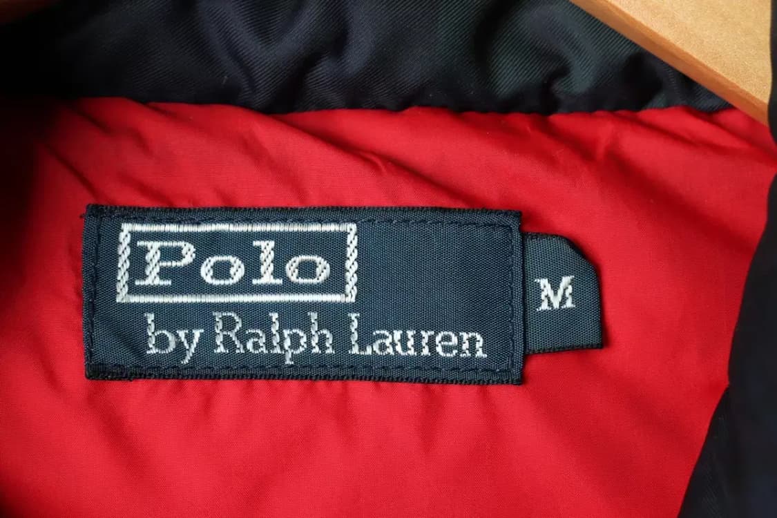 (M-L) 폴로 랄프로렌 패딩 점퍼자켓 조끼 체크 덕다운-163B8 상품이미지6